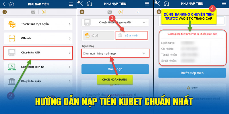 Cách thức nạp tiền Kubet chuẩn nhất