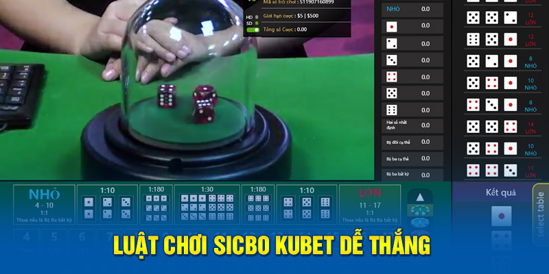 Luật chơi Sicbo Kubet dễ thắng